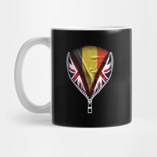 Belgian Flag  Belgium Flag zipped British Flag - Gift for Belgian From Belgium Mug